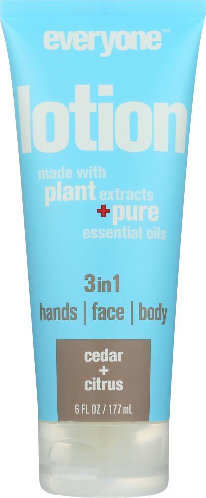 Everyone: 3 In 1 Lotion Tube Cedar & Citrus, 6 Oz