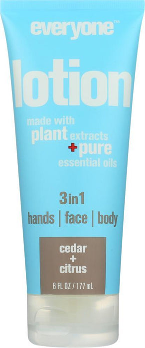 Everyone: 3 In 1 Lotion Tube Cedar & Citrus, 6 Oz