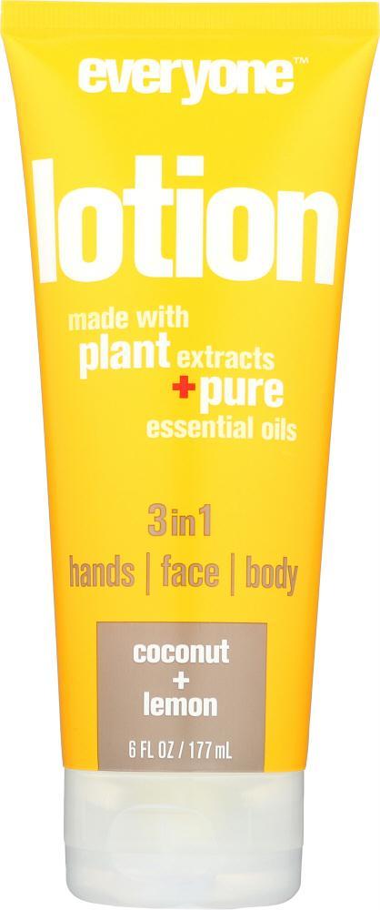 Everyone: 3 In 1 Lotion Coconut & Lemon, 6 Oz