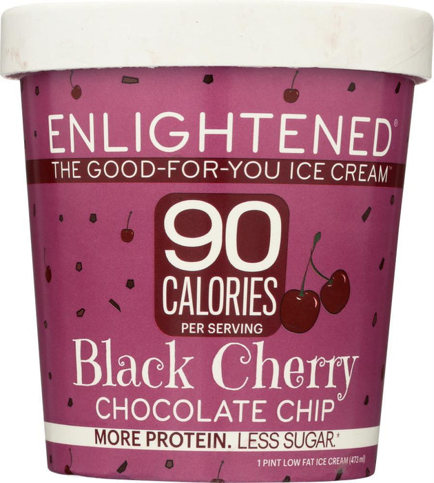 Enlightened: Ice Cream Pint Black Cherry, 16 Fl Oz