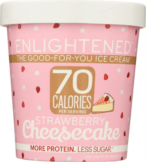 Enlightened: Ice Cream Pint Strawberry Cheesecake, 16 Fl Oz