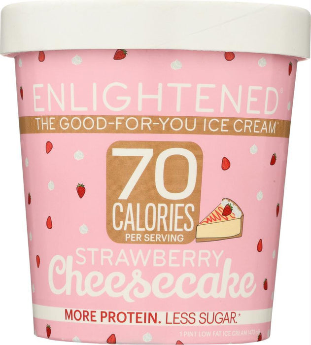 Enlightened: Ice Cream Pint Strawberry Cheesecake, 16 Fl Oz