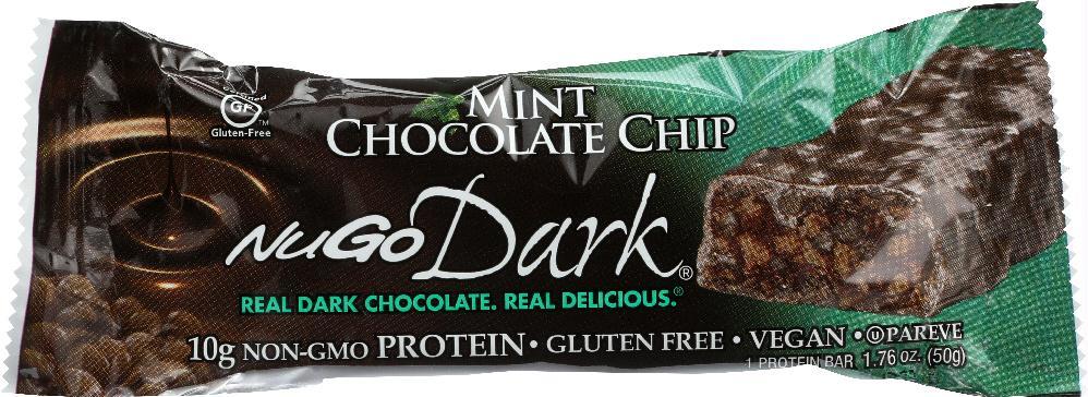 Nugo: Dark Mint Chocolate Chip Bar, 1.76 Oz