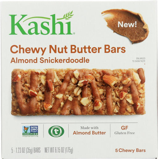 Kashi: Chewy Nut Butter Bars Almond Snickerdoodle, 6.15 Oz