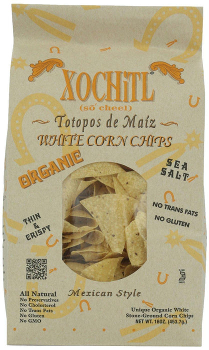 Xochitl: Mexican Style Organic White Corn Chips, 16 Oz