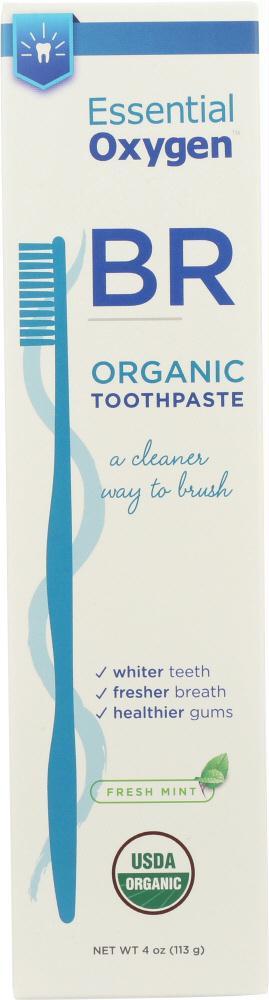 Essentialoxygen: Organic Mint Toothpaste, 4 Oz