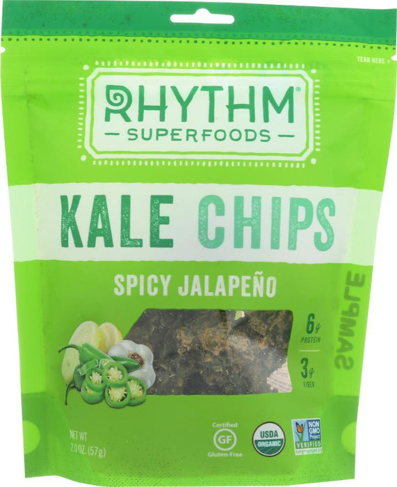 Rhythm Superfoods: Chip Kale Jalapeno Spicy (2.000 Oz)