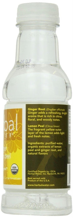 Ayala's: Herbal Water Organic Ginger Lemon Peel, 16 Oz