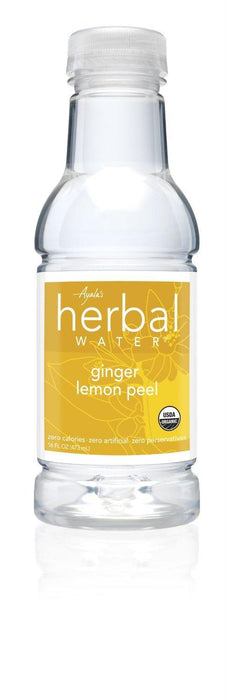 Ayala's: Herbal Water Organic Ginger Lemon Peel, 16 Oz