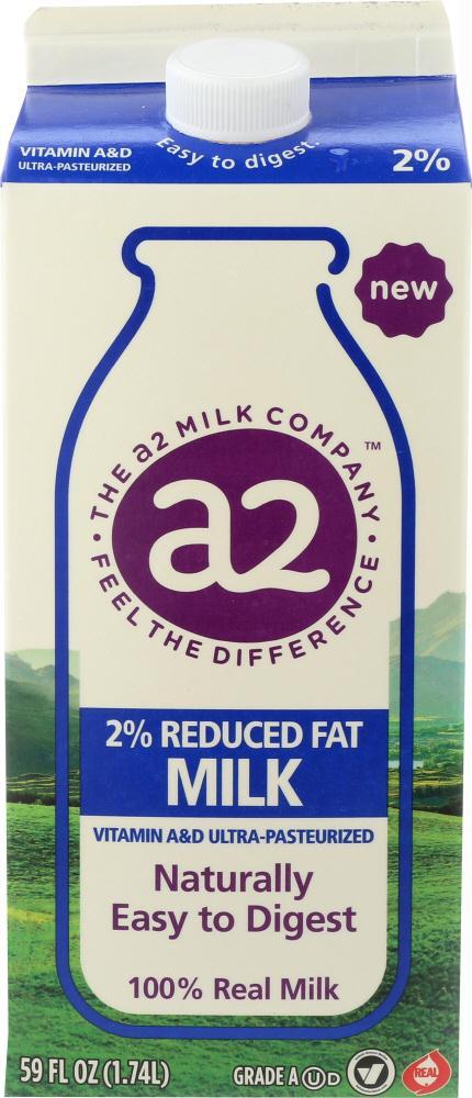 A2 Milk: Milk 2 Percent, 59 Oz