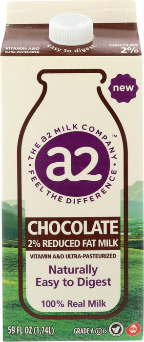 A2 Milk: Milk Chocolate 2 Percent, 59 Oz