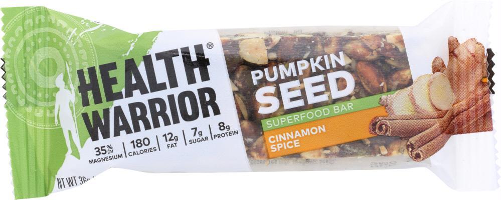 Health Warrior: Pumpkin Seed Bar Cinnamon Spice, 1.27 Oz