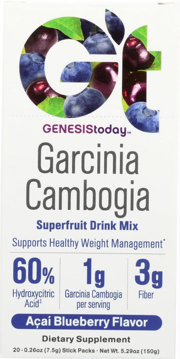 Genesis Today: Garcinia Cambogia Drink Mix Acai Blueberry, 1 Bx