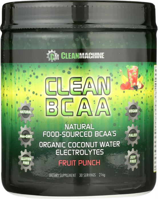 Clean Machine: Clean Bcaa Fruit Punch, 10 Oz