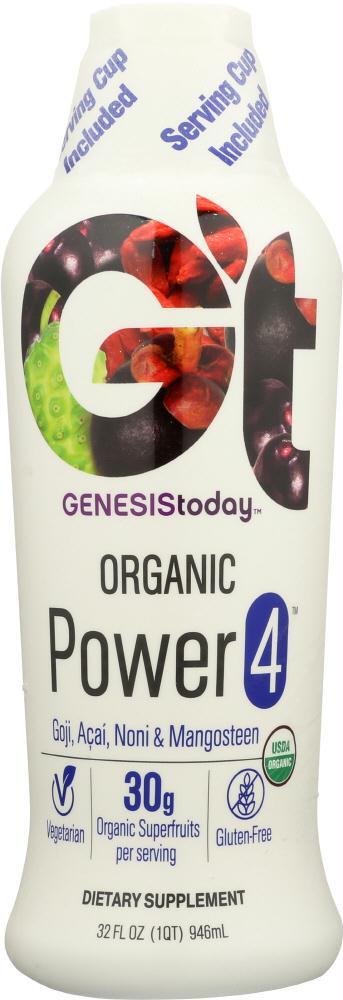 Genesis Today: Organic Power 4, 32 Oz