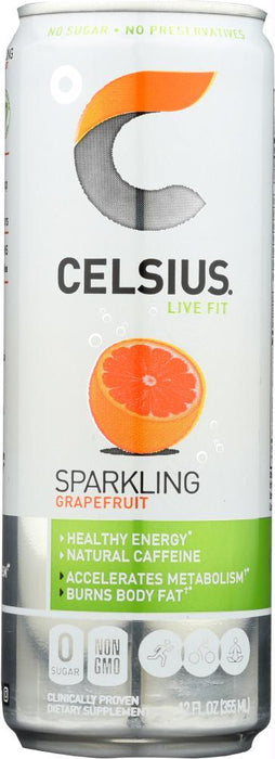 Celsius: Beverage Sparkling Grapefruit (12.000 Oz)