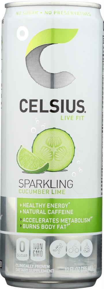 Celsius: Beverage Sparkling Cucumber Lime (12.000 Oz)