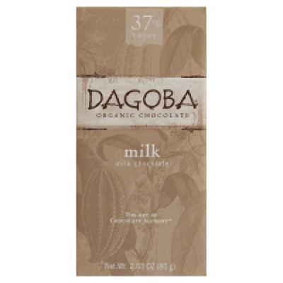 Dagoba: Organic Chocolate Milk Chocolate Bar, 2.83 Oz