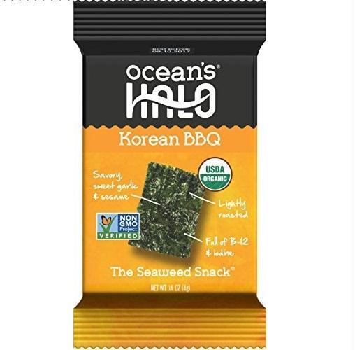 Oceans Halo: Korean Bbq Seaweed Snack, 0.14 Oz