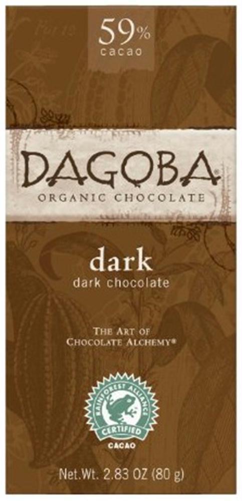 Dagoba: Organic Chocolate Dark Chocolate Bar, 2.83 Oz