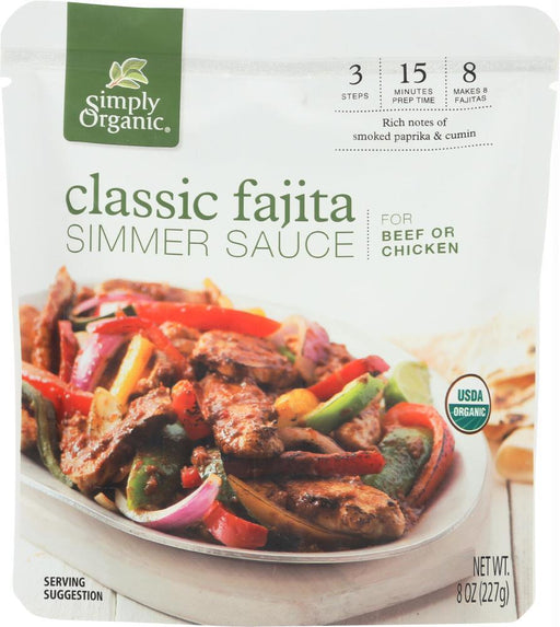 Simply Organic: Sauce Fajita Simr Org (8.000 Oz)