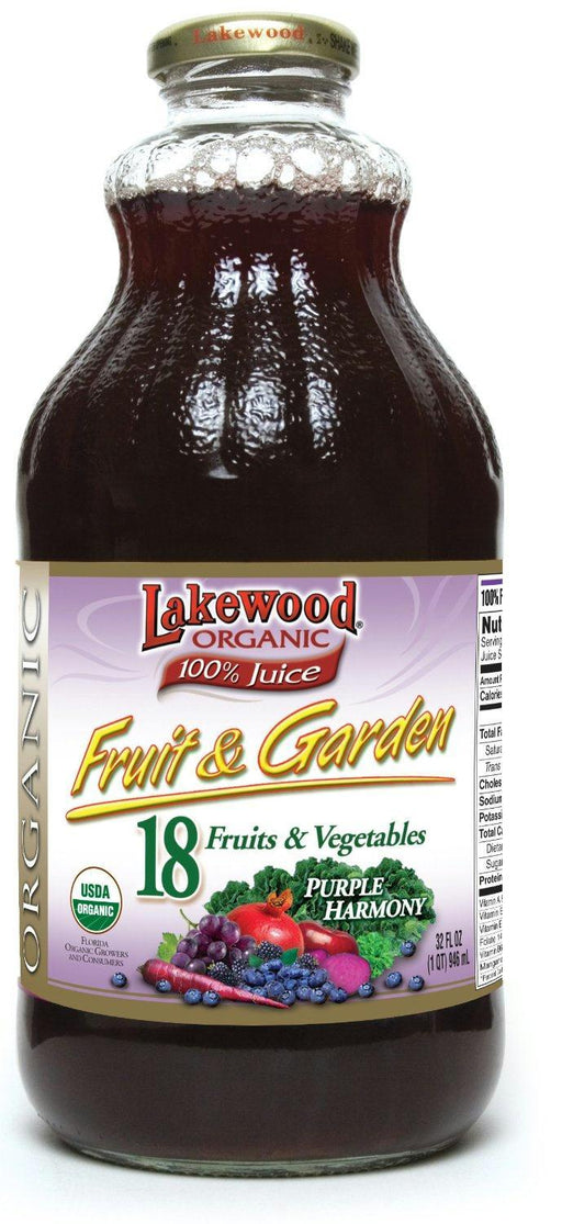 Lakewood: Organic Fruit & Garden Purple Harmony Juice, 32 Oz