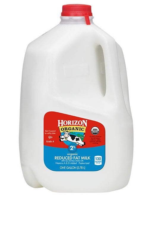 Horizon: Milk Up To 2 Percent Organic, 128 Oz