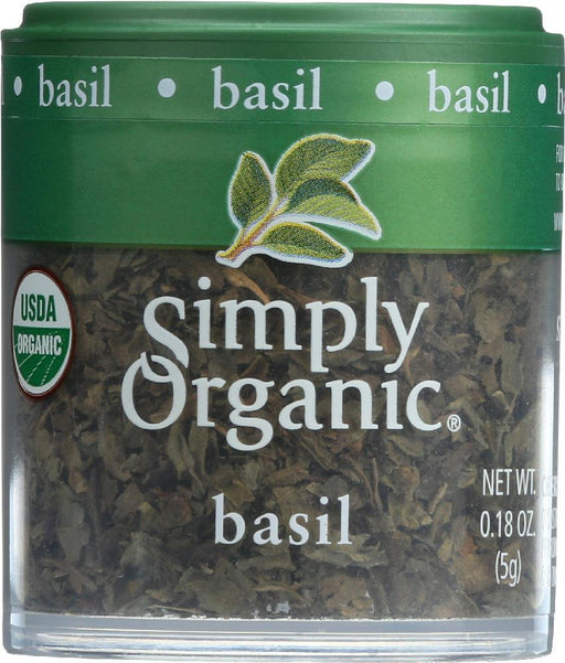 Simply Organic: Basil Leaf Sweet Cut & Sifted, .18 Oz