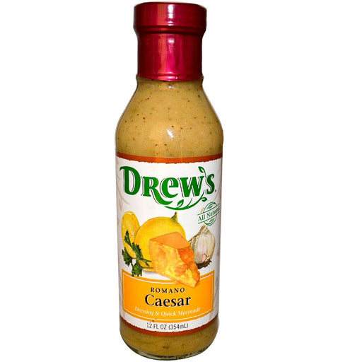 Drew's: All Natural Dressing & Quick Marinade Romano Caesar, 12 Oz