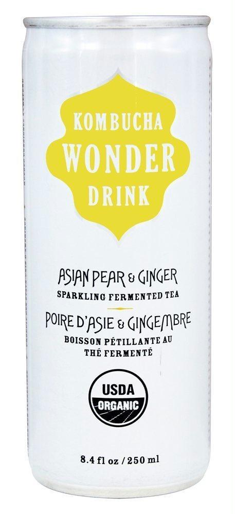 Kombucha: Wonder Drink Asian Pear And Ginger Tea, 8.4 Oz