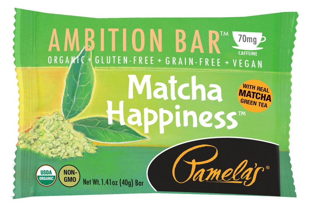 Pamelas: Matcha Happiness Ambition Bar 1.41 Oz