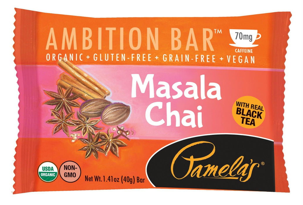 Pamelas: Masala Chai Ambition Bar 1.41 Oz