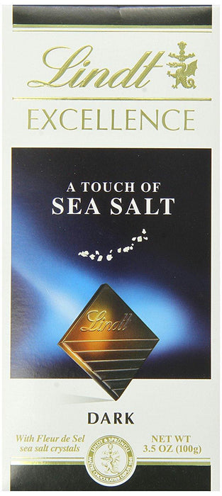 Lindt: Excellence Touch Of Sea Salt Dark Chocolate Bar, 3.5 Oz