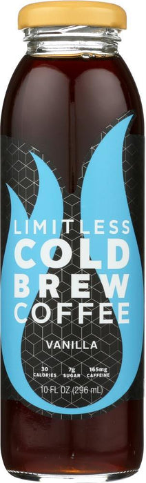 Limitless Coffee: Cold Brew Vanilla Coffee, 10 Oz