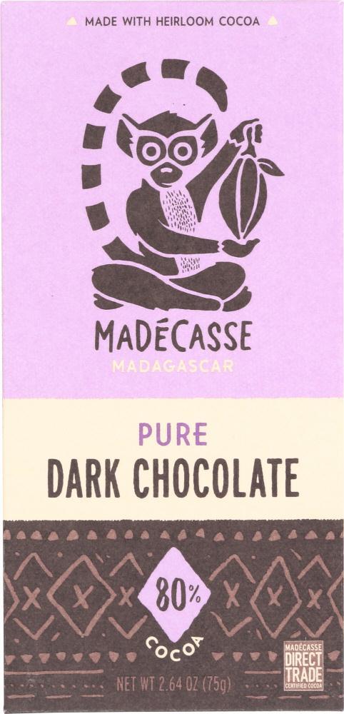 Madecasse Chocolate Bar 80% Cocoa, 2.64 Oz