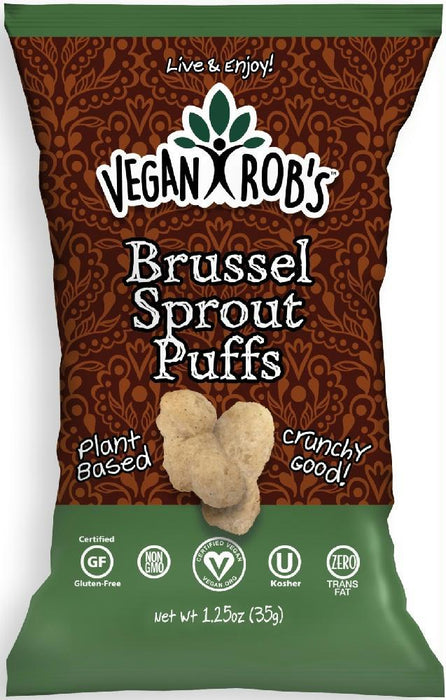 Veganrobs: Brussel Sprout Puffs, 1.25 Oz