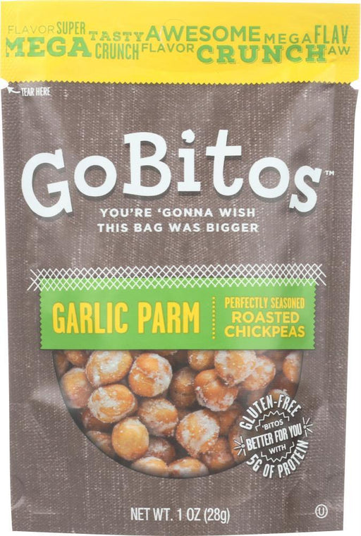 Gobitos Chickpeas: Roasted Chickpea Garlic Parm, 1oz