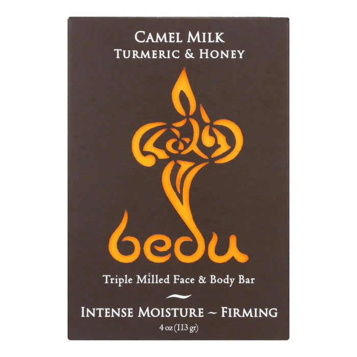 Bedu: Turmeric And Honey Camel Milk Soap Bar, 4 Oz