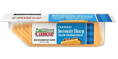 Cabot: Cheese Cheddar Yellow Cracker Seriously Sharp, 7 Oz