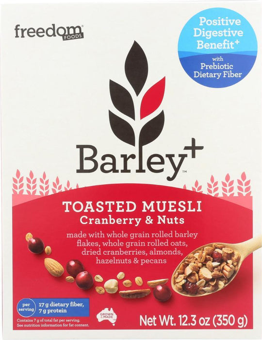 Freedom Foods: Barley Plus Cranberry Nuts Cereal, 12.3 Oz