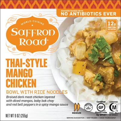 Saffron Road: Bowl Chicken Thai Mango, 9 Oz