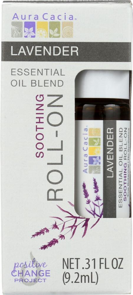 Aura Cacia: Oil Essential Roll-on Lavender 0.31 Oz