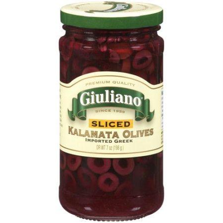 Giuliano: Sliced Kalamata Olives, 7 Oz