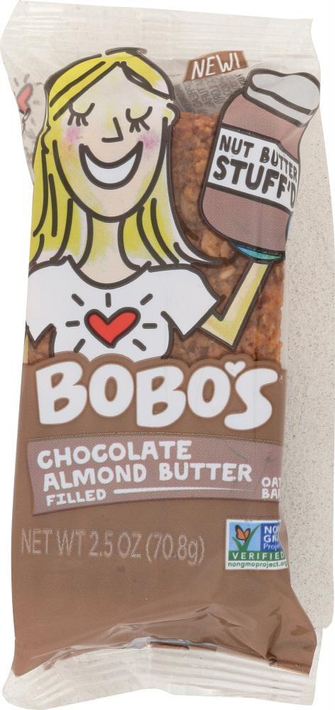 Bobos Oat Bars: Bars Stuff'd Chocolate Almond Butter Filled (2.500 Oz)