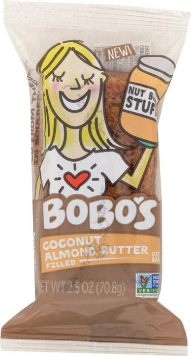 Bobos Oat Bars: Nut Butter Stuff'd Oat Bar Coconut Almond Butter Filled  (2.500 Oz)