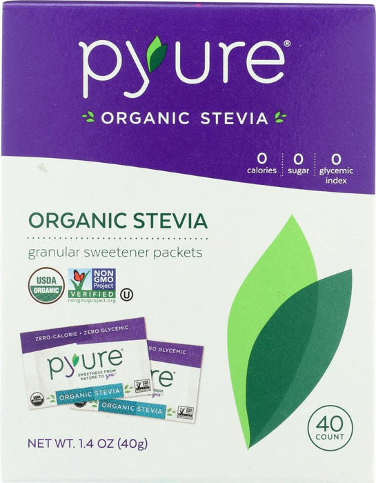 Pyure: Sweetner Org Stvia 40ct (1.410 Oz)