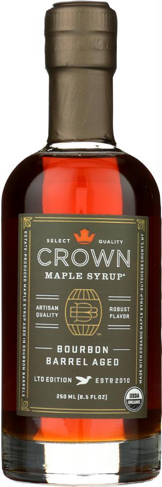 Crown Maple: Syrup Maple Bourbon Barrel Aged, 8.5 Fl Oz