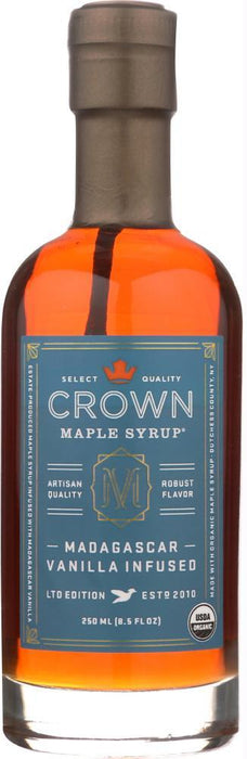 Crown Maple: Syrup Maple Madagascar Vanilla, 8.5 Fl Oz