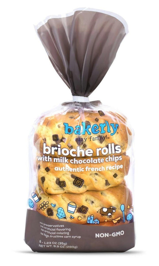 Bakerly: Brioche Milk Chocolate Chip Roll, 9.88 Oz