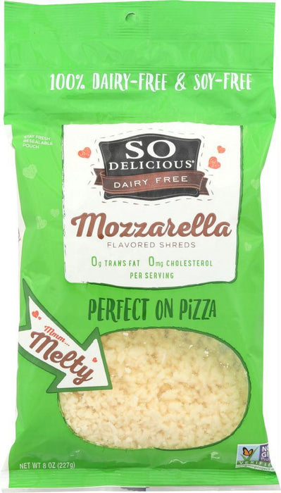 So Delicious: Cheese Shreds Mozzarella Dairy Free, 8 Oz